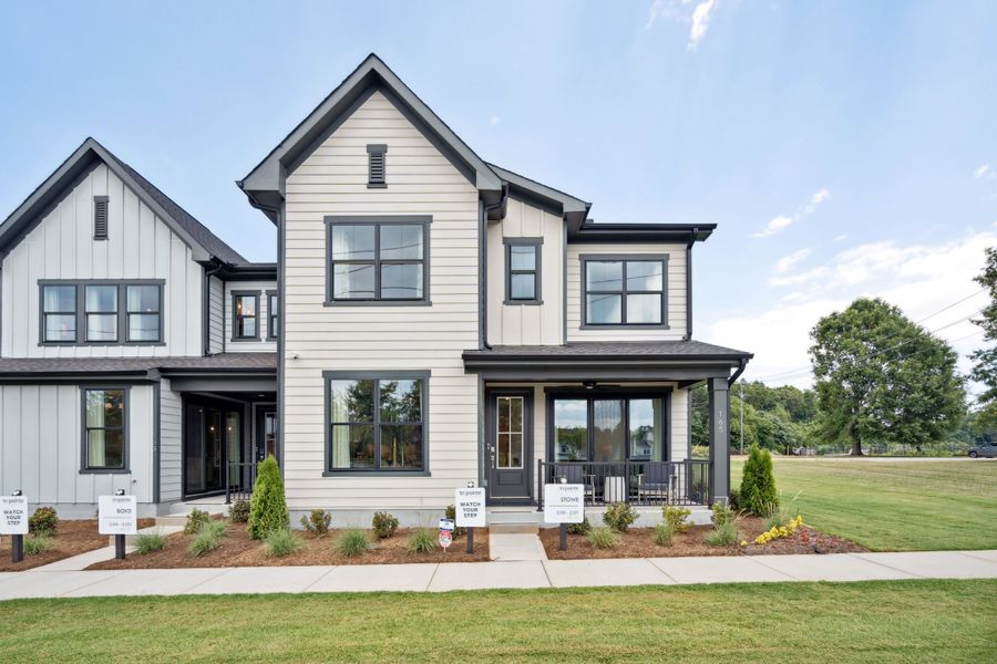 Representative exterior photo of a completed home built from the Stowe by Tri Pointe Homes in Seven Oaks, Belmont, NC (Image 2). Representative exterior photo of a completed home built from the Stowe by Tri Pointe Homes in Seven Oaks, Belmont, NC (Image 2).