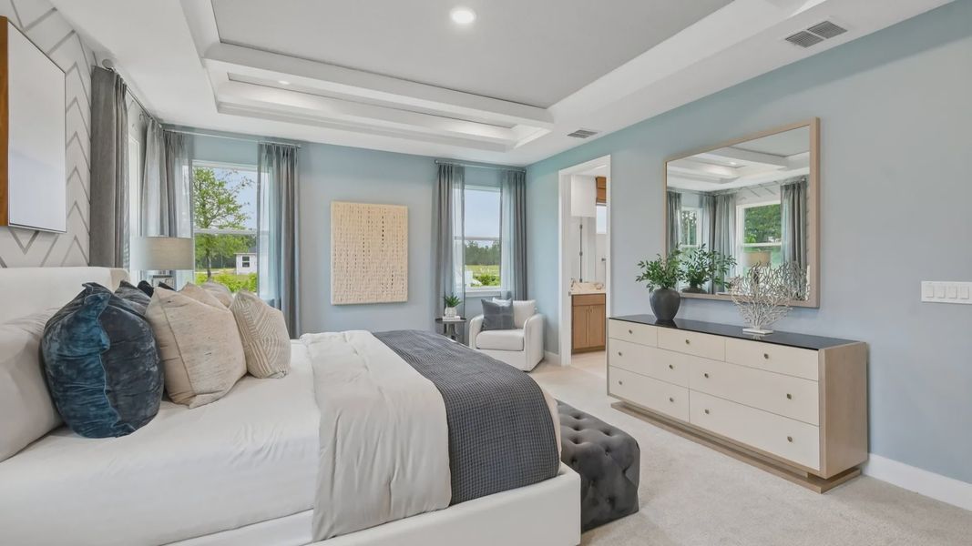 Furnished interior view inside a new home in Ardisia Park, New Smyrna Beach (Image 45).