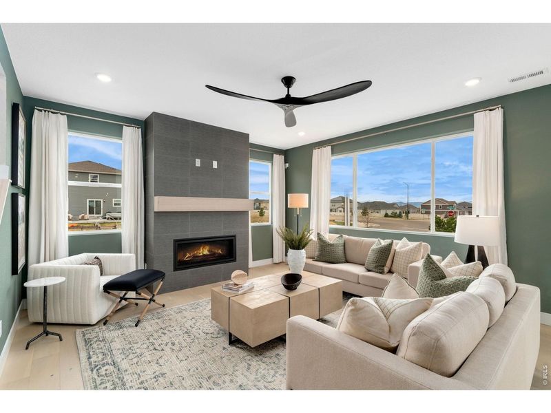 Furnished interior view inside a new home in Hidden Creek, Frederick (Image 12).