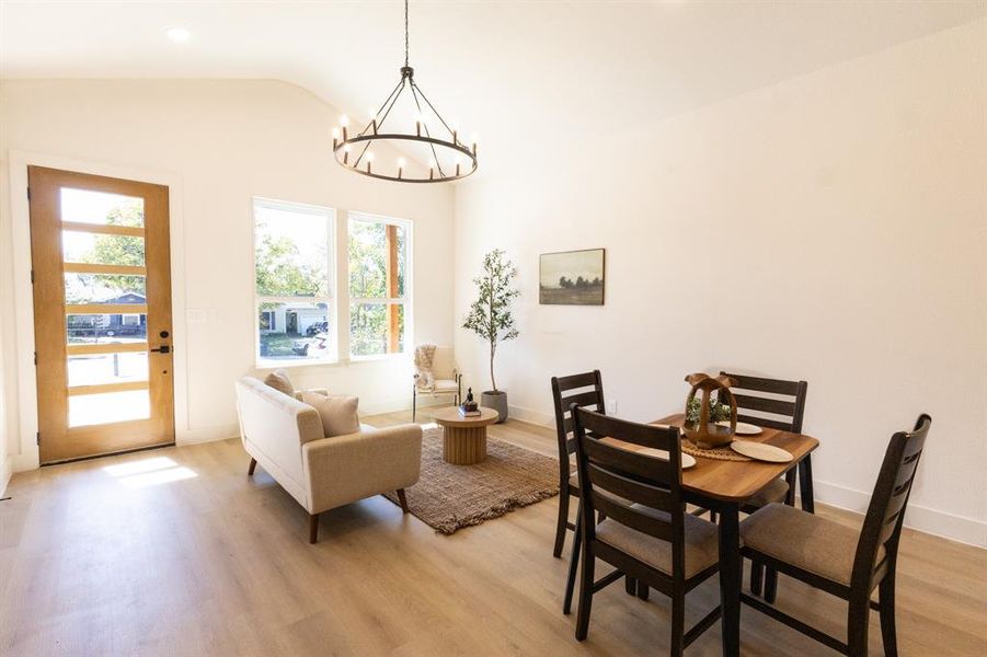 Furnished interior view inside a new home in , Fort Worth (Image 16). Furnished interior view inside a new home in , Fort Worth (Image 16).