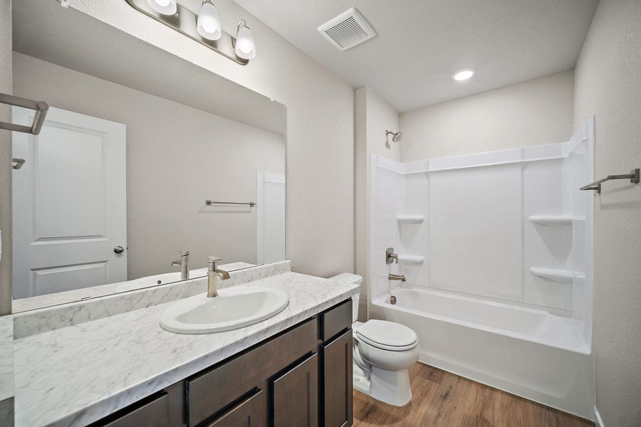 Furnished interior view inside a new home in Ridge at Lorson Ranch, Colorado Springs (Image 5).