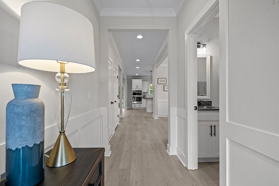 Representative furnished interior of a home built from the Brantley II by Great Southern Homes in Collins Cove, Chapin (Image 6).