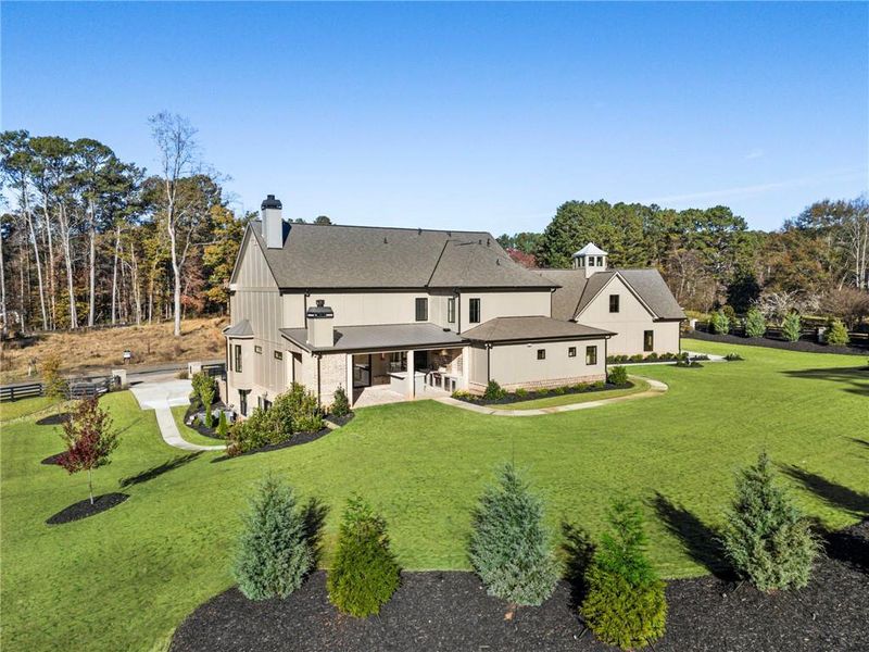 Front exterior of a new home in , Alpharetta, GA, highlighting curb appeal (Image 35).