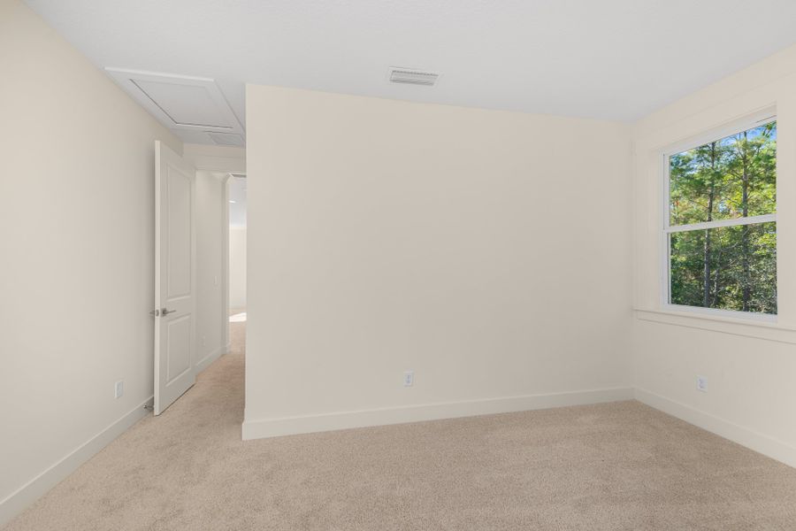 Representative unfurnished interior of a home built from the Seaside by Riverside Homes in Hidden Creek at SilverLeaf, St. Augustine (Image 26). Representative unfurnished interior of a home built from the Seaside by Riverside Homes in Hidden Creek at SilverLeaf, St. Augustine (Image 26).