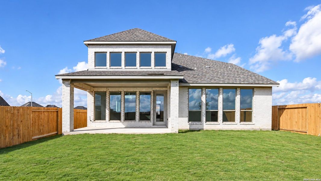 Exterior details and patio area of a home in Meadows of Mill Creek, Seguin (Image 21).