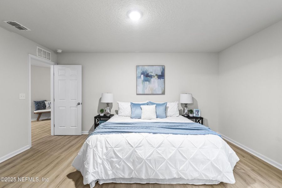 Furnished interior view inside a new home in , Jacksonville (Image 15). Furnished interior view inside a new home in , Jacksonville (Image 15).