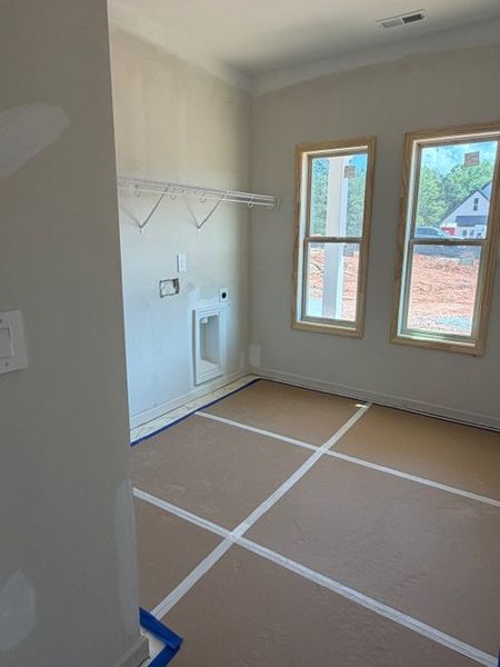 In-progress construction of a new home in WOODMONT RESERVE, Roopville, GA (Image 8).