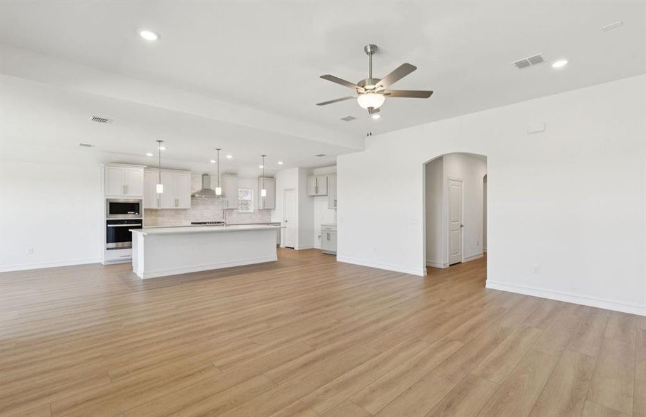 Gathering room with view of main living areas Gathering room with view of main living areas