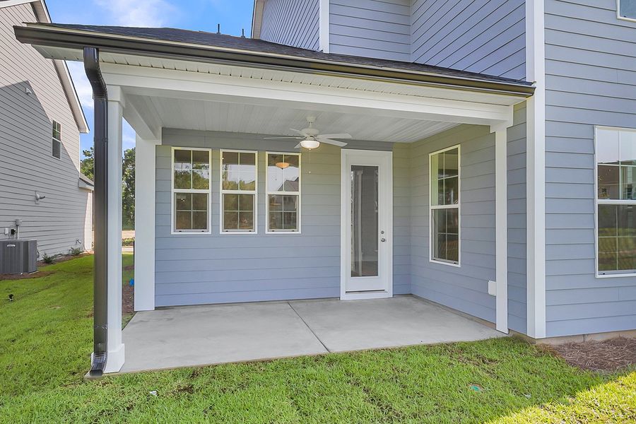 Exterior details and patio area of a home in Pineland Preserve, Summerville (Image 23).
