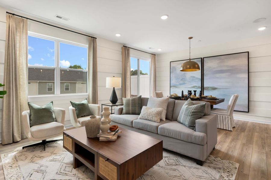 Representative furnished interior of a home built from the Bryce by Mattamy Homes in Magnolia Park Townes, Garner (Image 8).