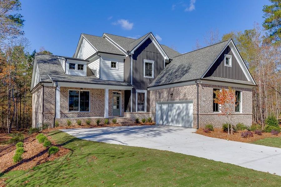 Front exterior of a new home in , Bishop, GA, highlighting curb appeal (Image 2).