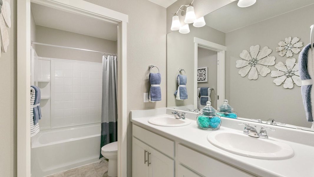 Furnished interior view inside a new home in Fossil Creek Ranch, Windsor (Image 11).