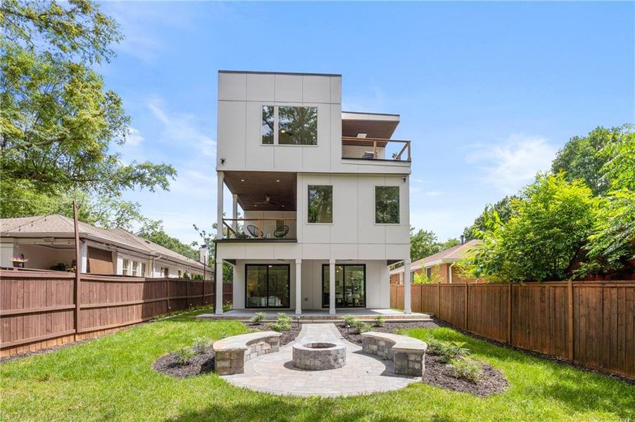 Front exterior of a new home in , Atlanta, GA, highlighting curb appeal (Image 27). Front exterior of a new home in , Atlanta, GA, highlighting curb appeal (Image 27).