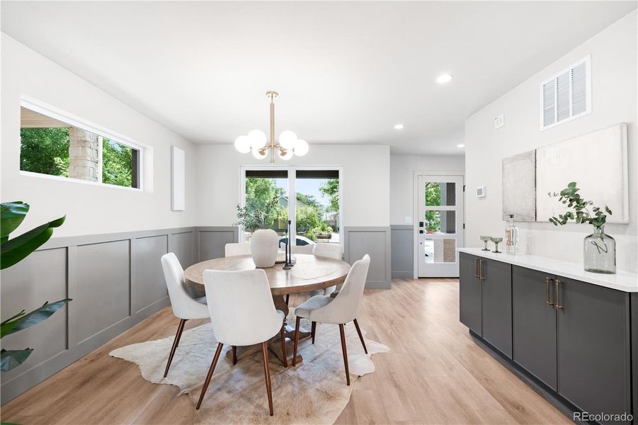 Furnished interior view inside a new home in , Denver (Image 3).