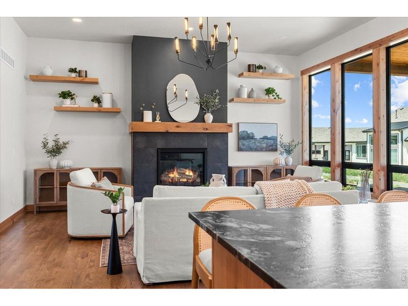Furnished interior view inside a new home in Harvest Ridge, Berthoud (Image 40).