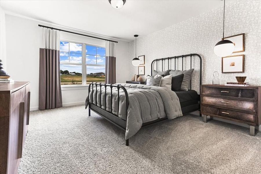 Furnished interior view inside a new home in Keeneland 50s, Aubrey (Image 17). Furnished interior view inside a new home in Keeneland 50s, Aubrey (Image 17).