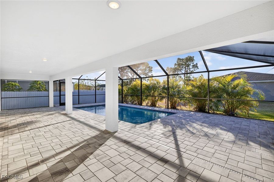 Exterior details and patio area of a home in Cape Coral, Cape Coral (Image 21).