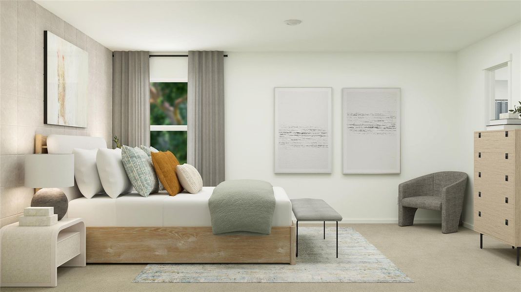 Furnished interior view inside a new home in Rancho Del Cielo, Jarrell (Image 32).