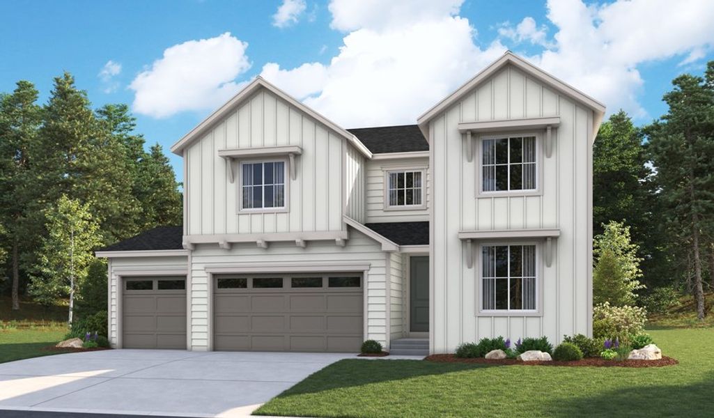 Coronado-D723-KinstonAtCenterra Elevation A (3-car)