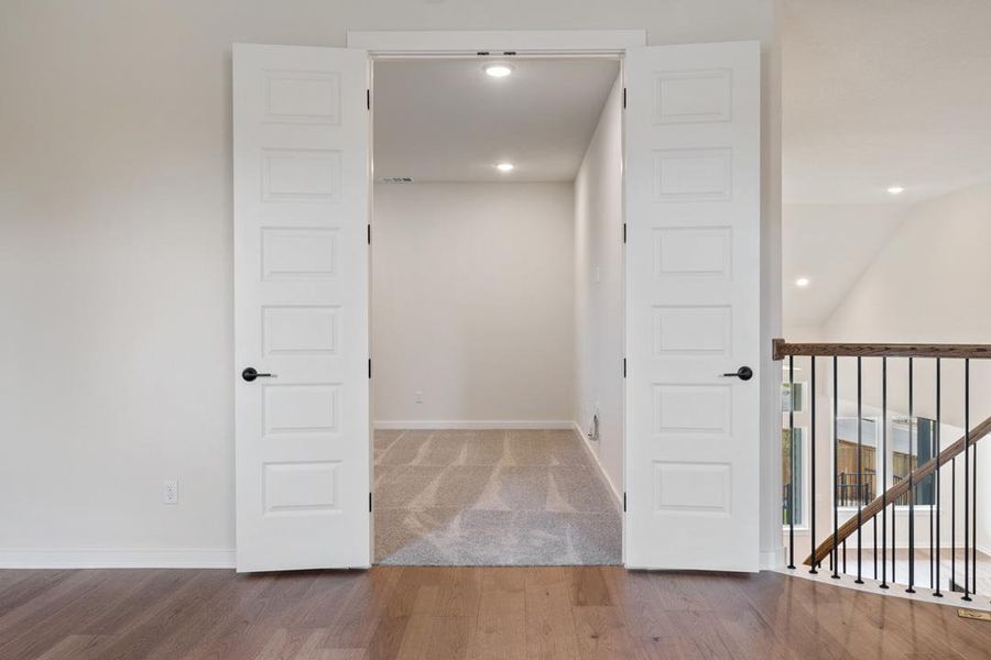 Spacious, unfurnished interior of a new home in Park Collection at Heritage, Dripping Springs (Image 26). Spacious, unfurnished interior of a new home in Park Collection at Heritage, Dripping Springs (Image 26).