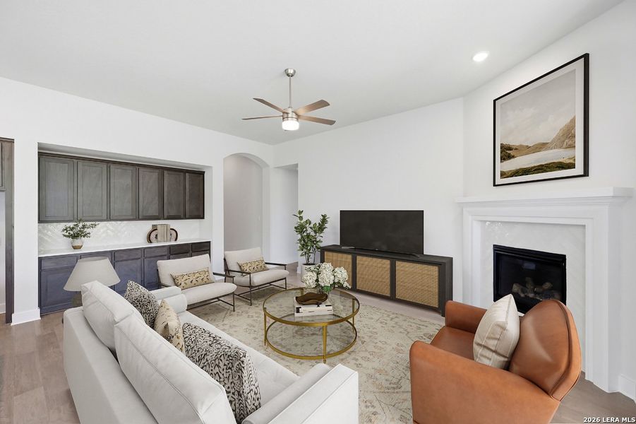 Furnished interior view inside a new home in Weston Oaks, San Antonio (Image 12).