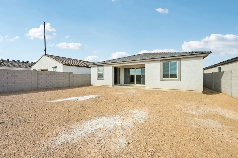 Back exterior elevation