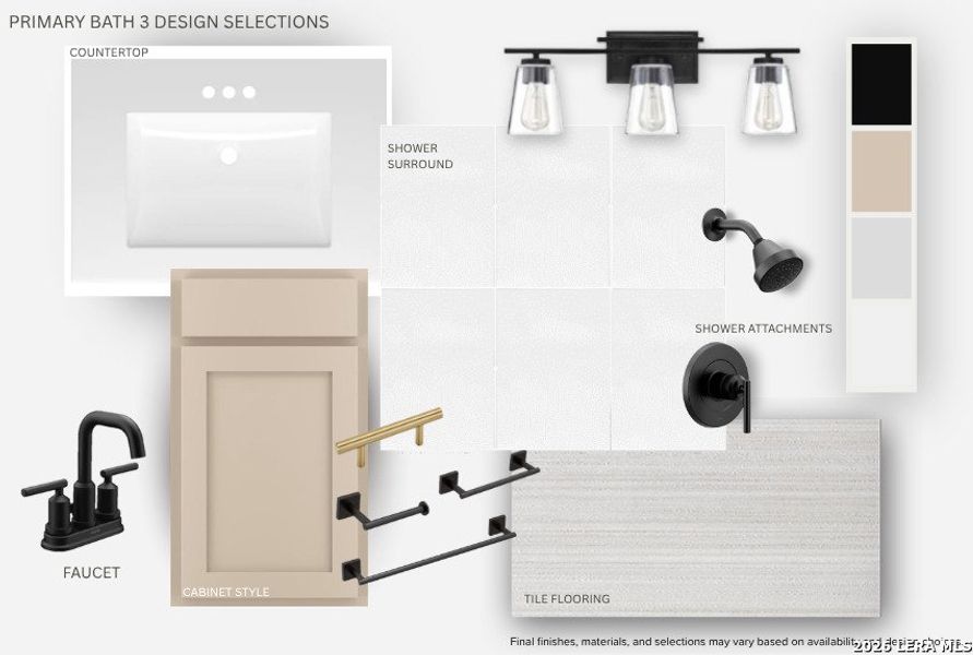 Sample of building materials used in homes in Saddlebrook Ranch, Schertz (Image 4).