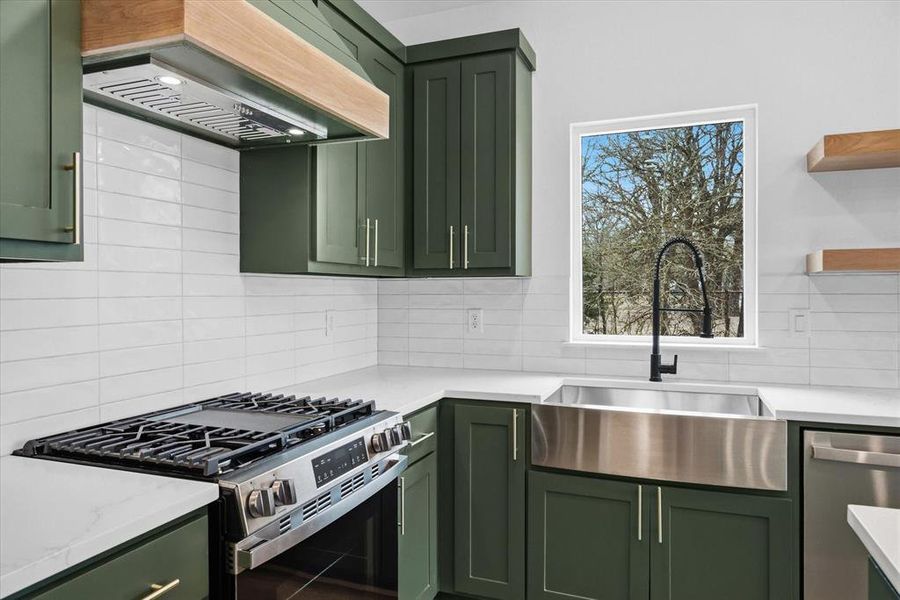 Nature views while washing dishes!