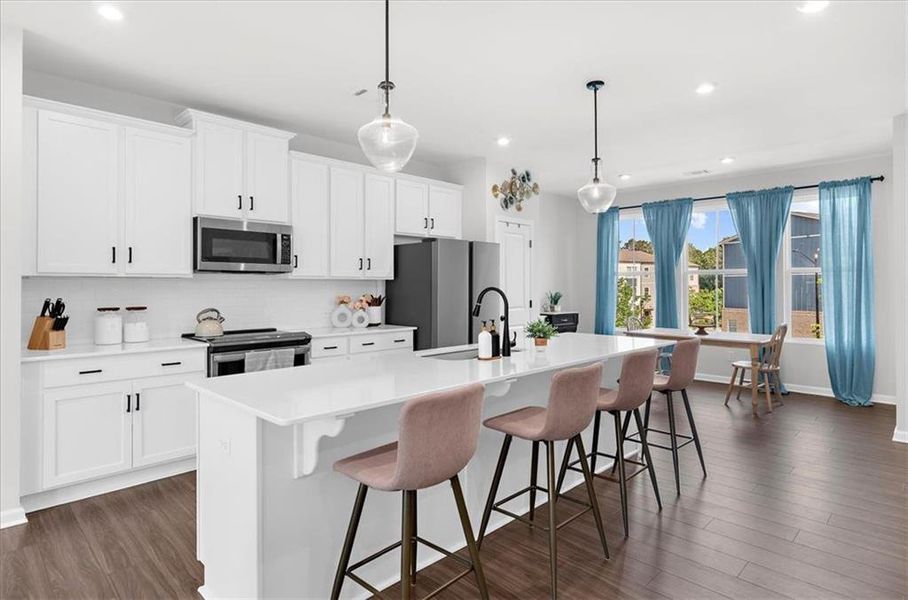 Furnished interior view inside a new home in , Acworth (Image 48).