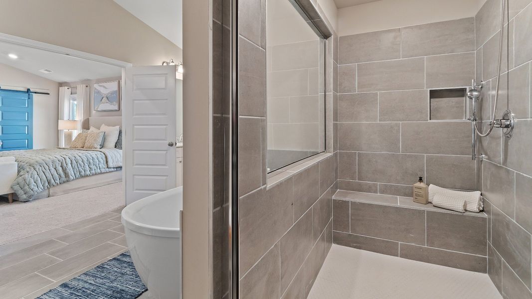 Representative furnished interior of a home built from the McKinley II by DRB Homes in Northcroft, Loganville (Image 44).