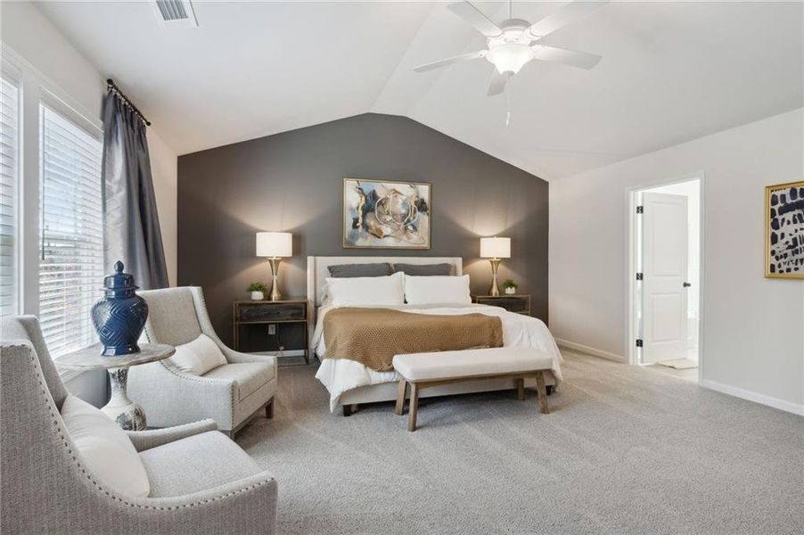Furnished interior view inside a new home in , Buford (Image 6). Furnished interior view inside a new home in , Buford (Image 6).