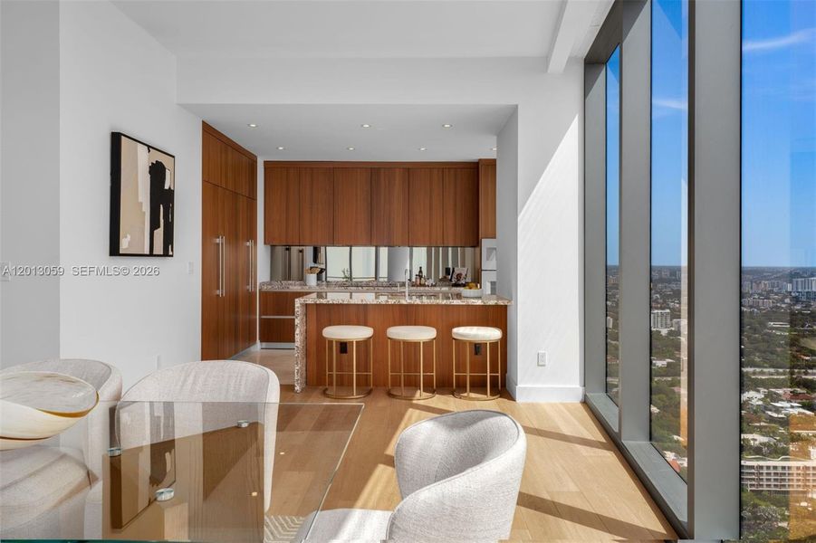Furnished interior view inside a new home in , Miami (Image 11).