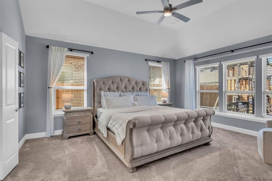 Furnished interior view inside a new home in Country Lakes Classic 50, Denton (Image 19). Furnished interior view inside a new home in Country Lakes Classic 50, Denton (Image 19).