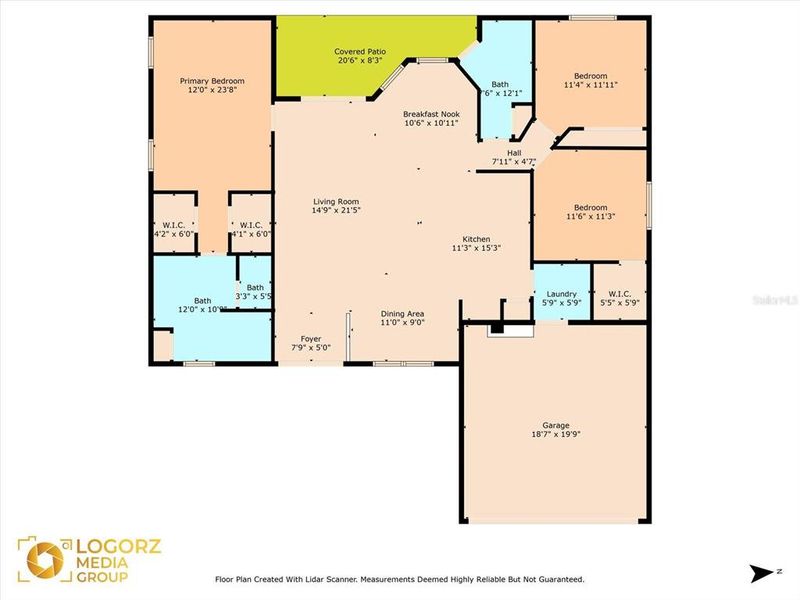 2D floor plan layout of this home in , Spring Hill, FL (Image 4).