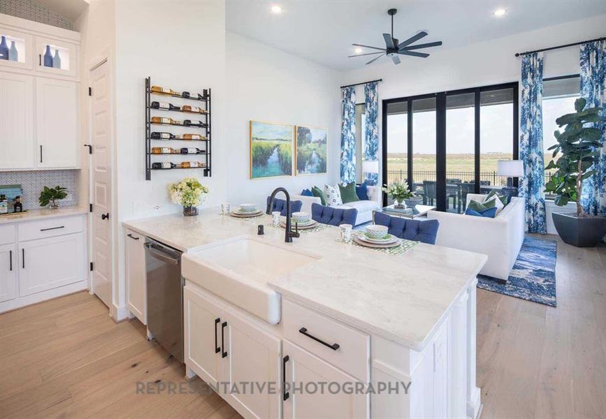 Furnished interior view inside a new home in Sandbrock Ranch, Aubrey (Image 28).
