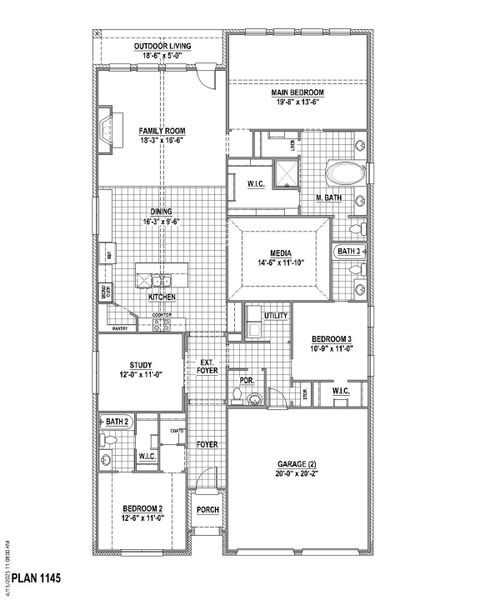 Plan 1145 1st Floor Plan 1145 1st Floor