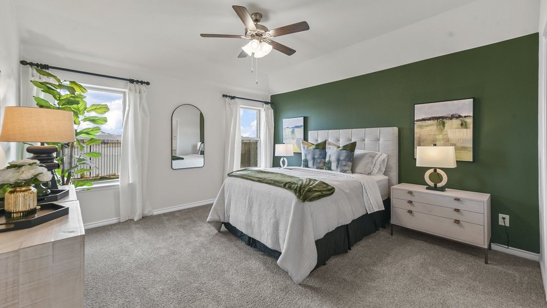Furnished interior view inside a new home in Silverado, Aubrey (Image 5).
