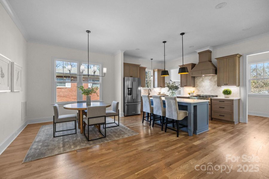 Kitchen and dining area