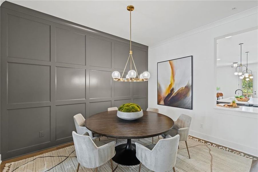 Furnished interior view inside a new home in , Suwanee (Image 7).