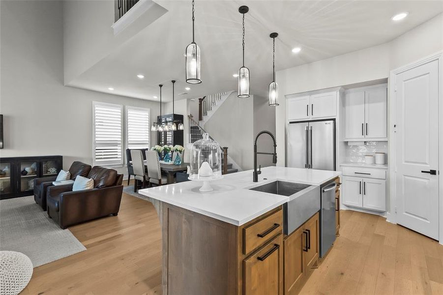 Furnished interior view inside a new home in Trinity Falls, McKinney (Image 8).