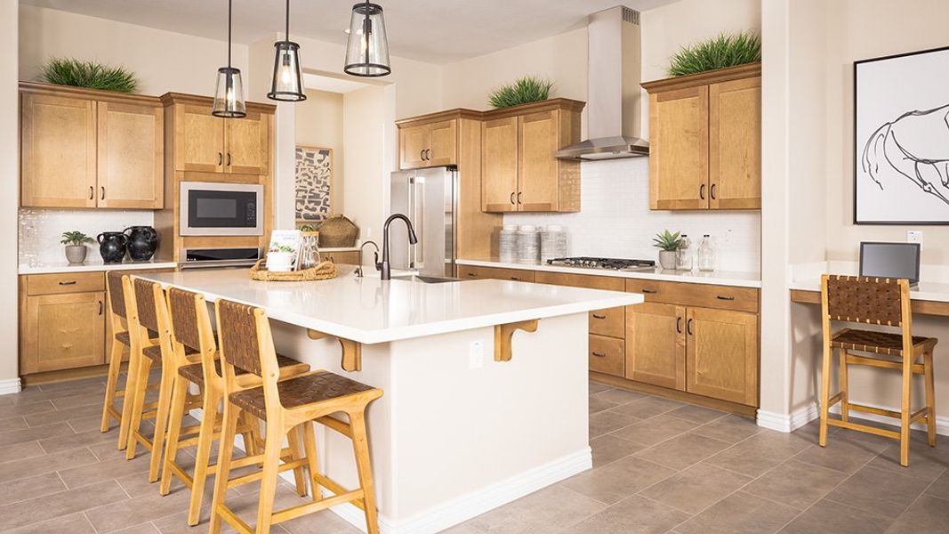 Furnished interior view inside a new home in Ellsworth Ranch, Queen Creek (Image 7).