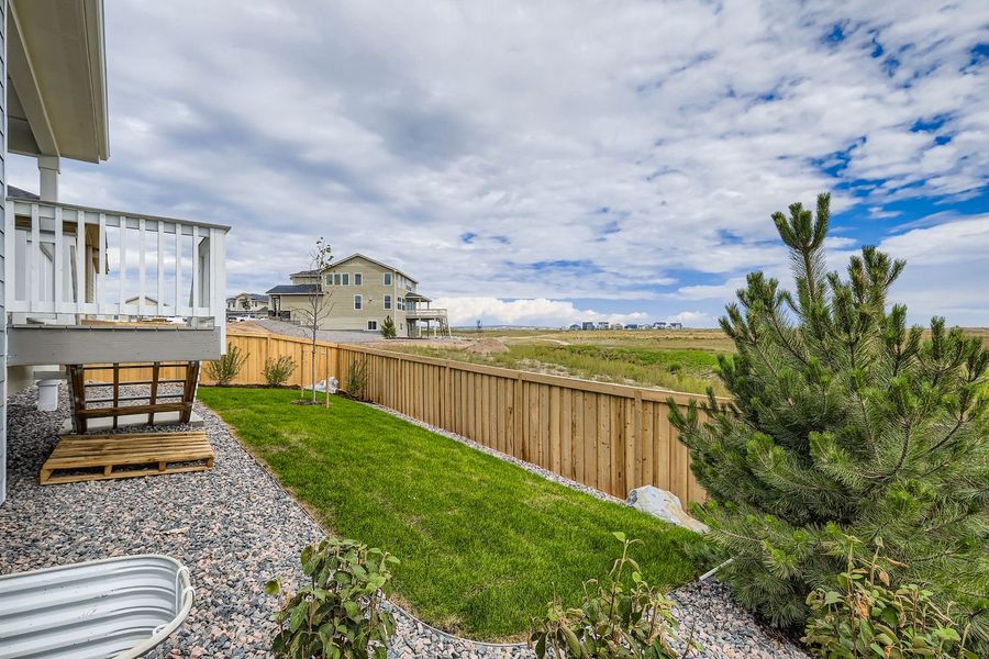 Front exterior of a new home in Sterling Ranch 50s, Colorado Springs, CO, highlighting curb appeal (Image 21).