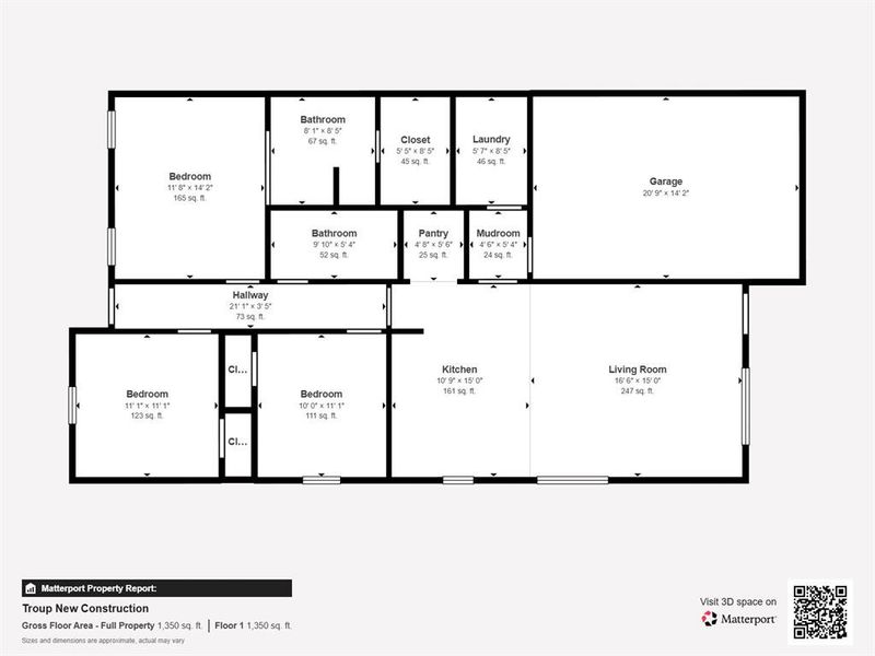 2D floor plan layout of this home in , Troup, TX (Image 3).