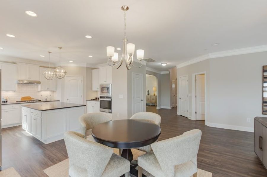 Representative furnished interior of a home built from the Hanover by Keystone Homes NC in Council Creek, Graham (Image 8).