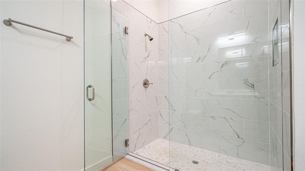 Huge walk in shower in master bath