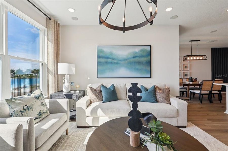 Furnished interior view inside a new home in Isla Mirada, San Antonio (Image 31).
