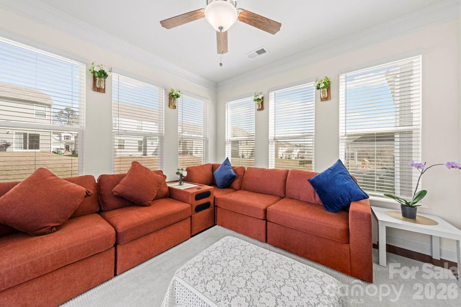 Furnished interior view inside a new home in , Charlotte (Image 10). Furnished interior view inside a new home in , Charlotte (Image 10).