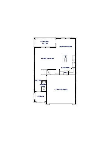 2D floor plan layout for the Grace by D.R. Horton in Indian Springs, Crosby, TX (Image 3).