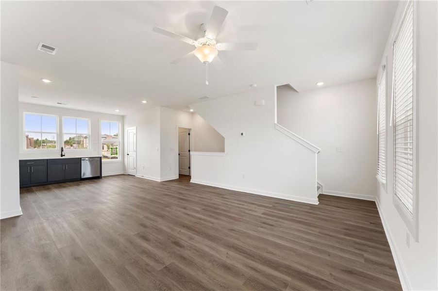 Spacious, unfurnished interior of a new home in Array, Atlanta (Image 12). Spacious, unfurnished interior of a new home in Array, Atlanta (Image 12).