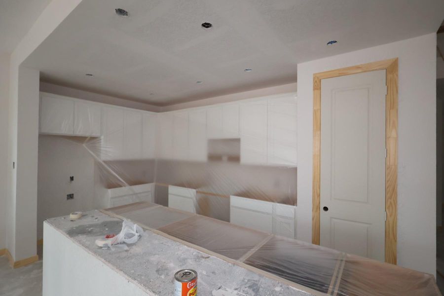 In-progress construction of a new home in Escondido 50' Homesites, Magnolia, TX (Image 9).